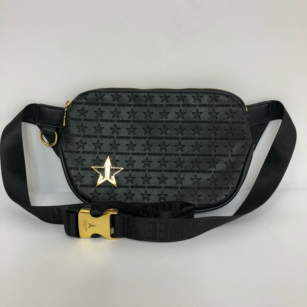 Jeffree Star Crossbody or Waist Black and Gold Bag - Picture 9 of 12